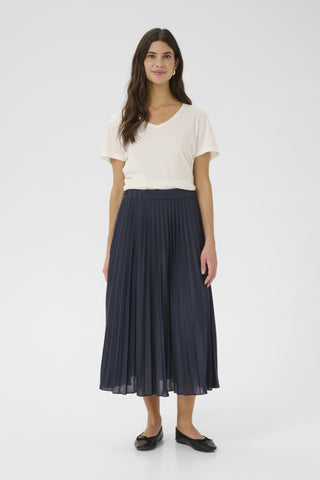 Cream Plisse Blue