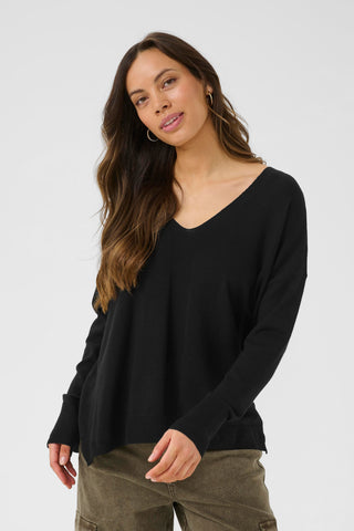 Cream Dela Pullover Black