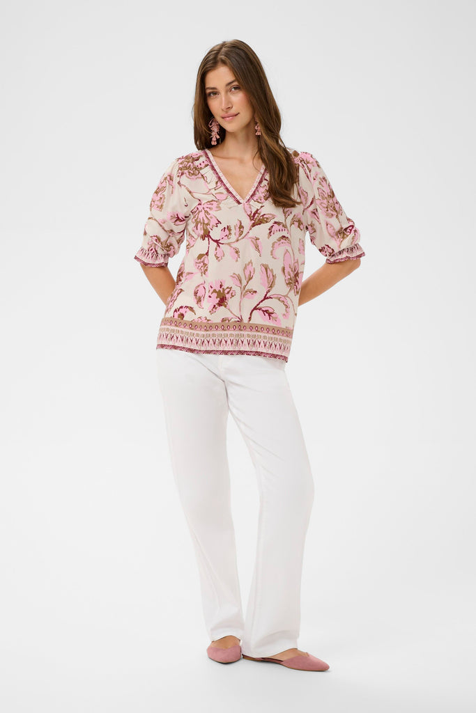 Cream Tiah Boho Pink