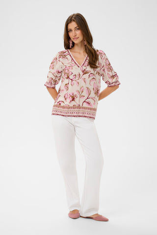 Cream Tiah Boho Pink