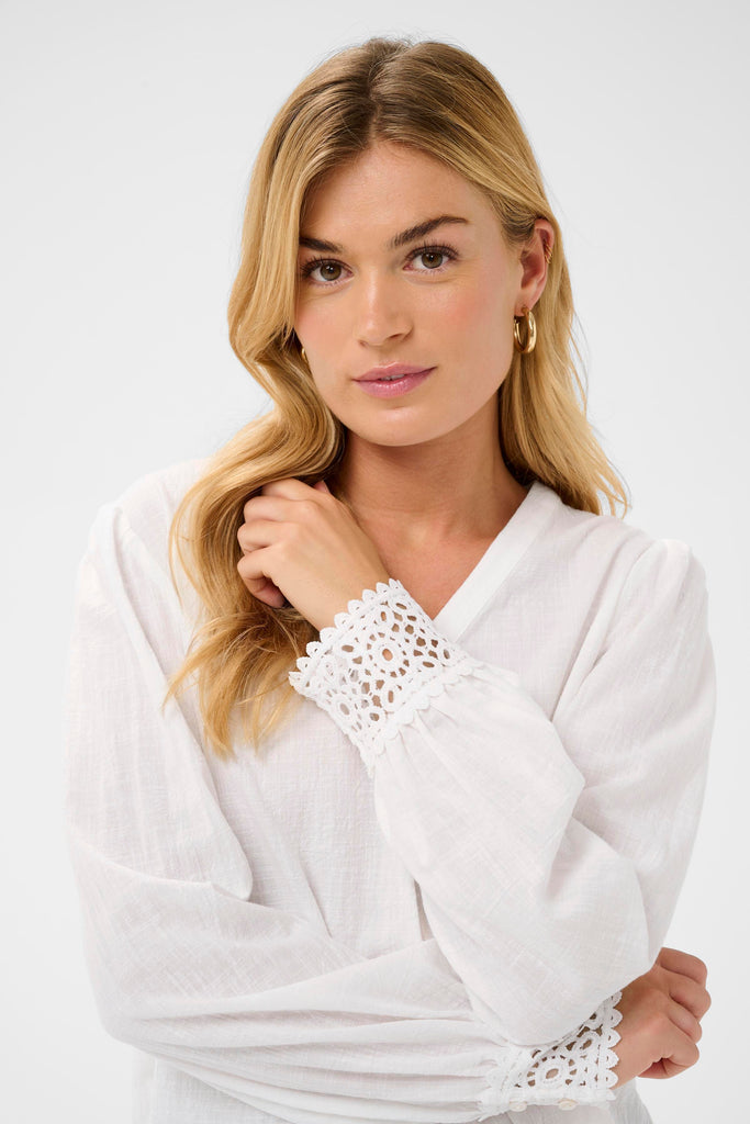 Cream Delia Blouse Snow