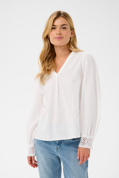Cream Delia Blouse Snow