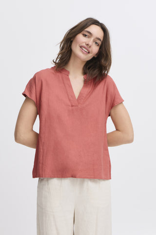 B Young Falakka Shirt Mahogany