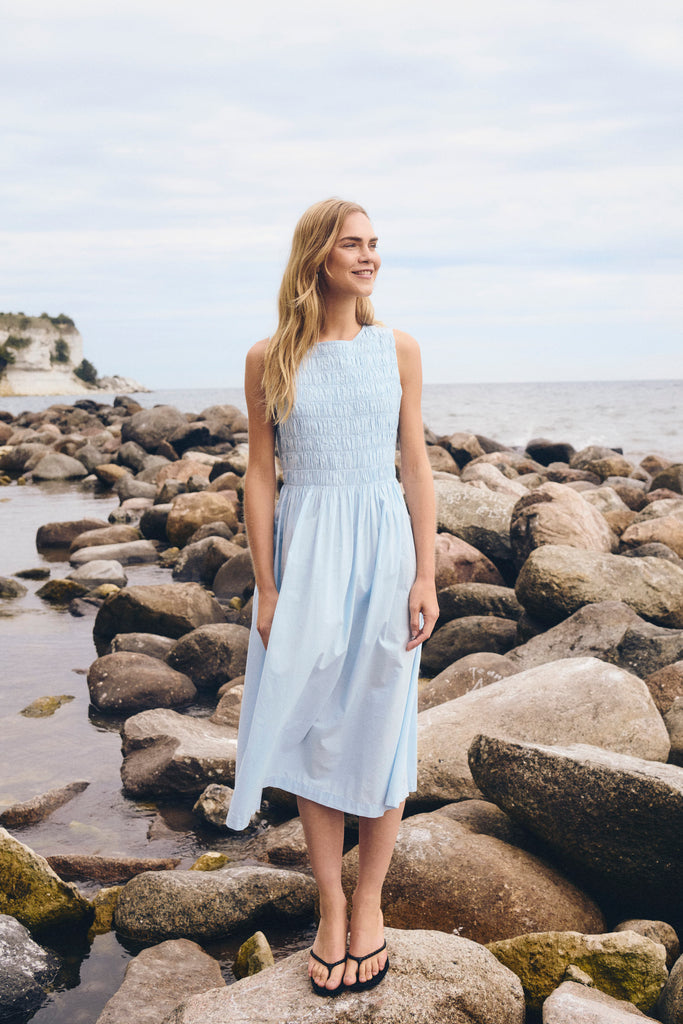 St Tropez Rosagisla Dress Cerulean