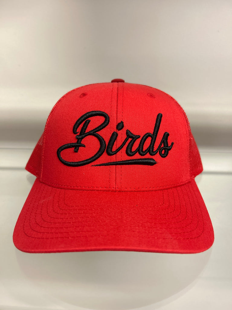 Birds Golf The Man Red W Black Birds Logo