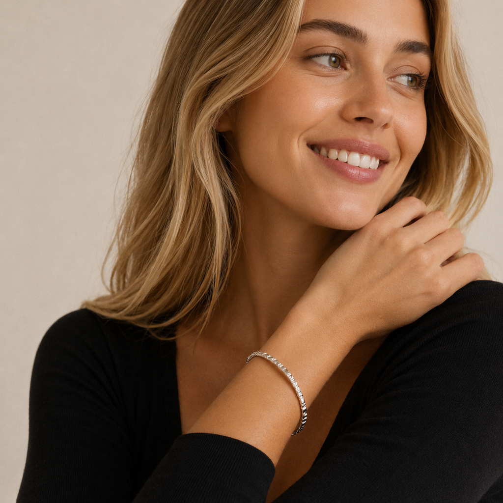 Pilgrim Kindness Bangle Bracelet Silver