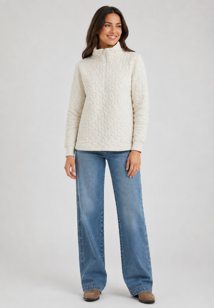 Fig Freya 1/2zip Birch