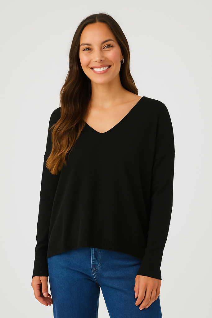 Cream Dela Pullover Black