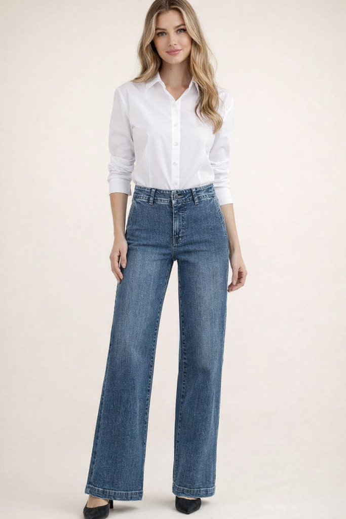 Kut High Rise Wide Leg Dignity