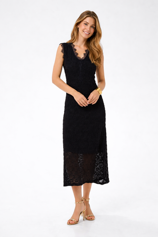Cream Makki Dress Black
