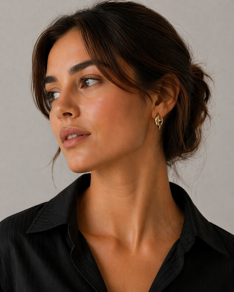 Pilgrim Iris Earrings Gold
