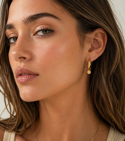 Pilgrim Fire Earrings Gold