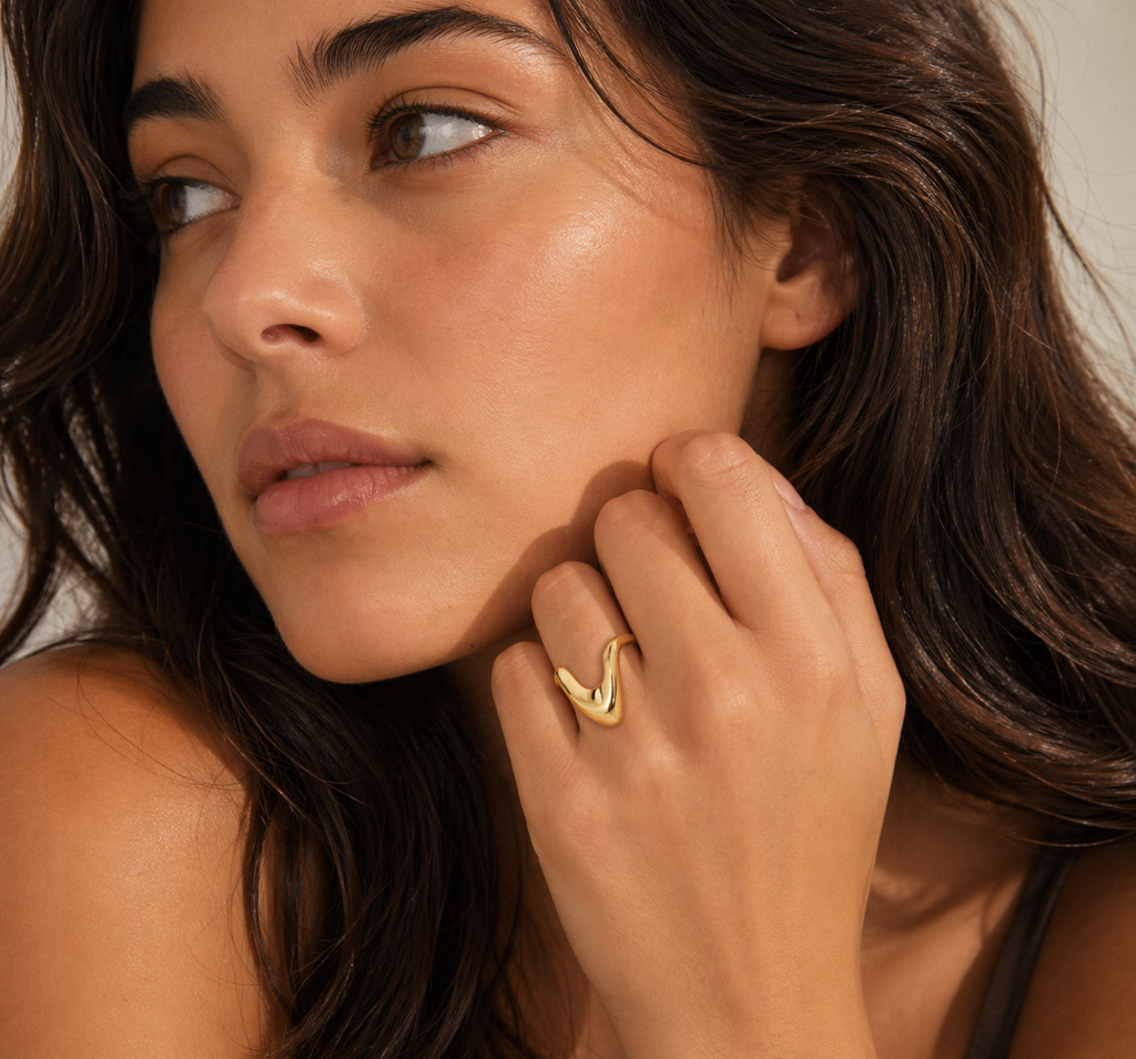 Pilgrim Cloud Ring Gold
