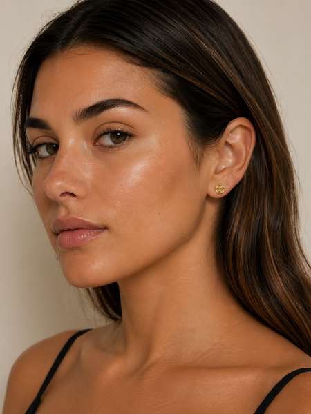 Pilgrim Air Stud Ear Gold