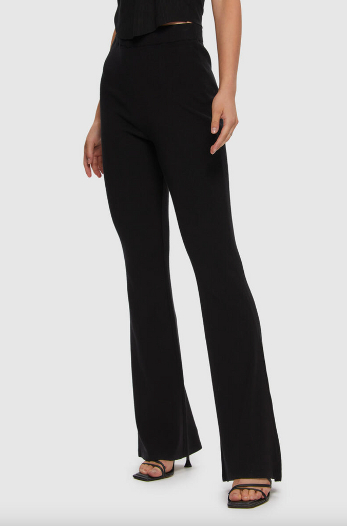 Kuwalla Knit Bell Bottom Black