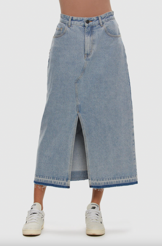 Kuwalla Midi Skirt Denim