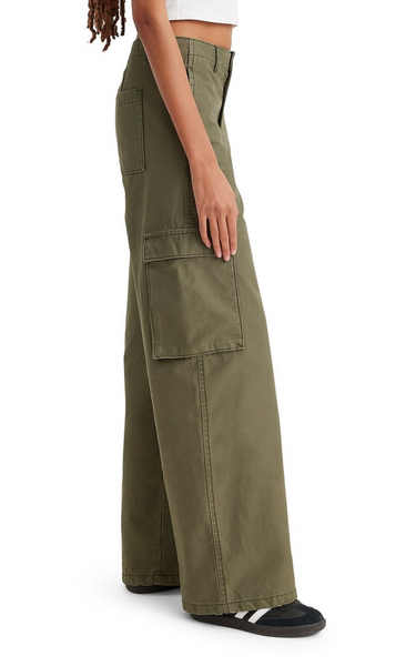 Levi Baggy Cargo Olive