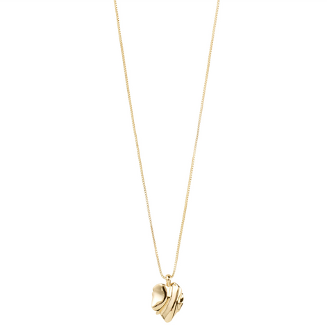 Pilgrim Em Wavy Necklace Gold