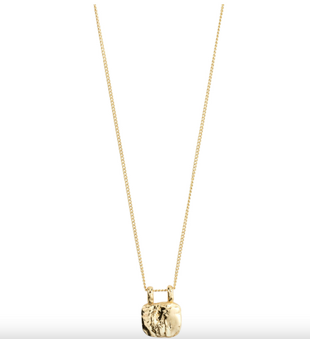 Pilgrim Bloom Coin Necklace Gold