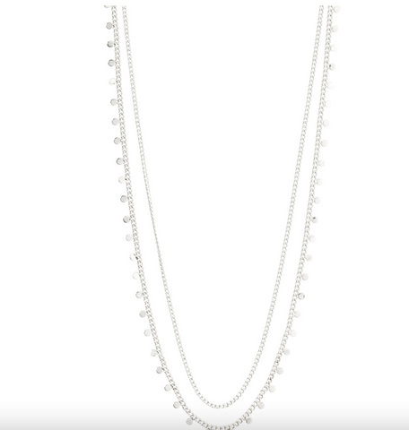 Pilgrim Bloom 2in1 Necklace Silver