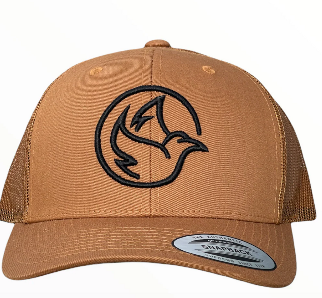 Birds Golf The Man Tan W Black Logo