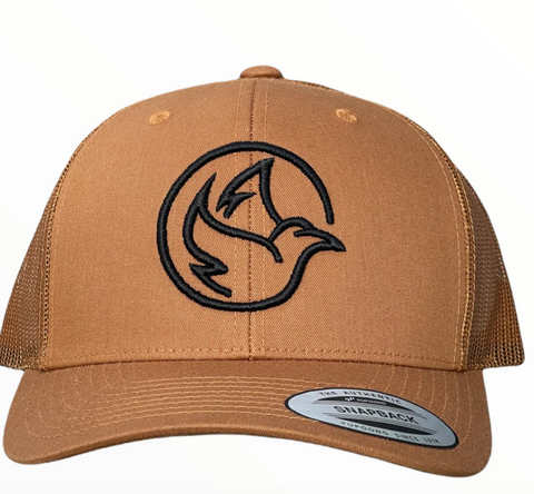 Birds Golf The Man Tan W Black Logo