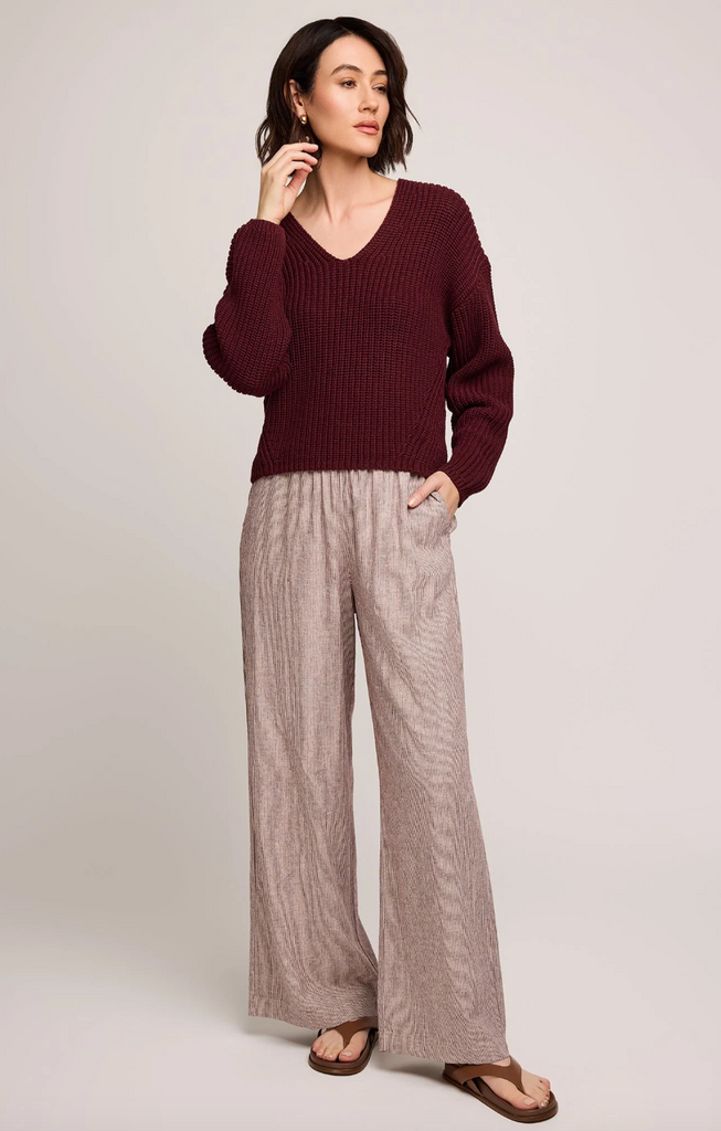 Gentle Fawn Ellie Merlot Stripe