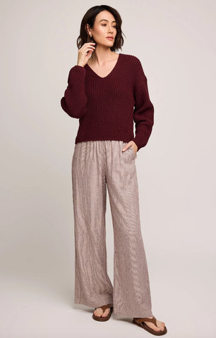 Gentle Fawn Ellie Merlot Stripe