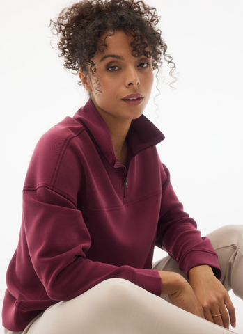 Fig Ivy 1/4 Zip Twinberry