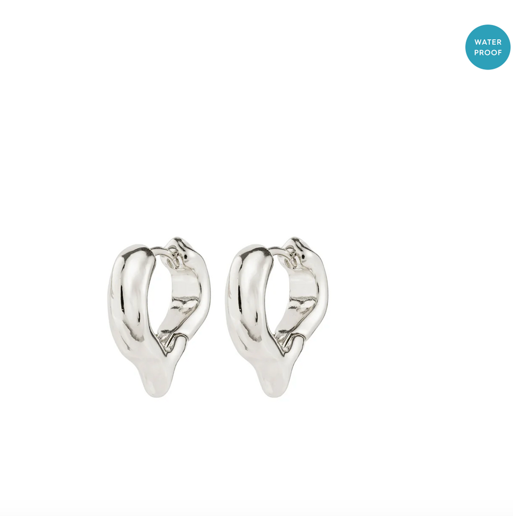 Pilgrim Iris Earrings Silver
