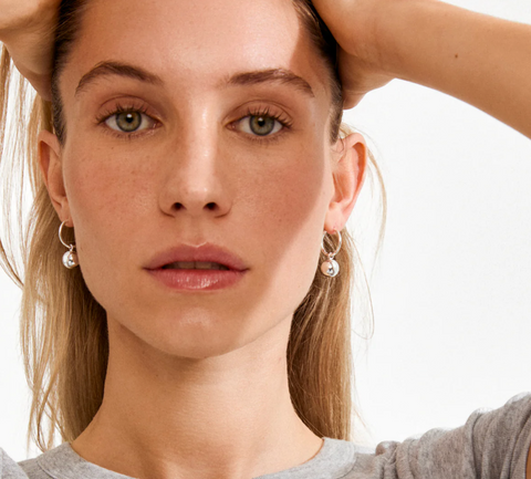Pilgrim Air Earrings Silver