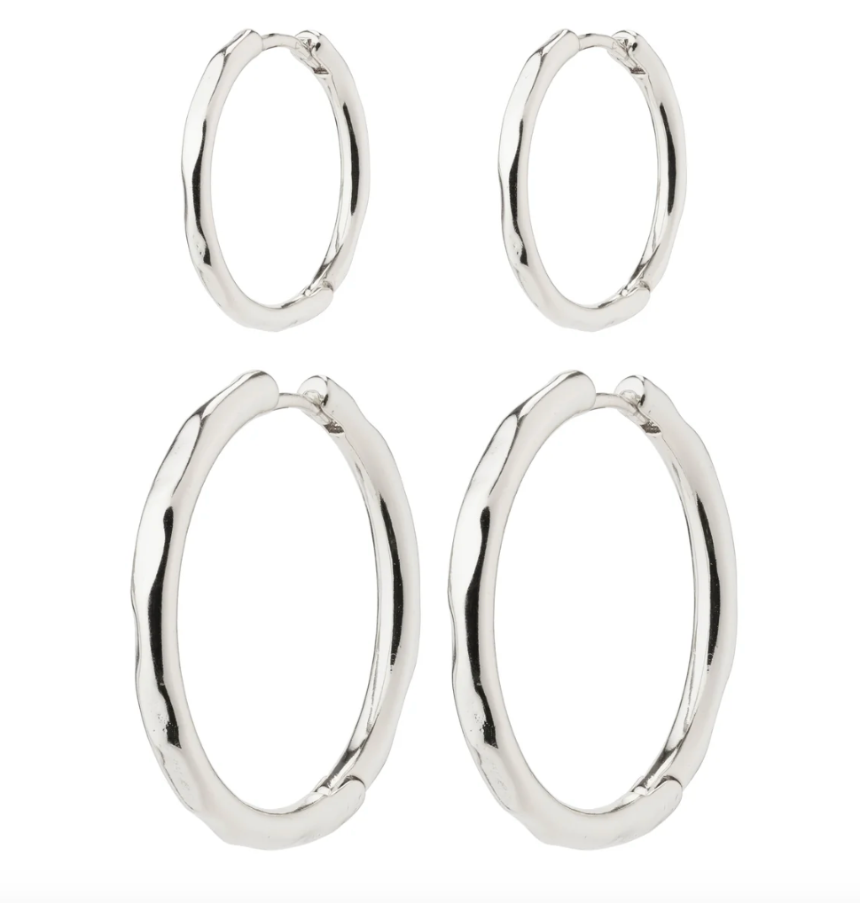 Pilgrim Eve 2in1 Hoop Silver