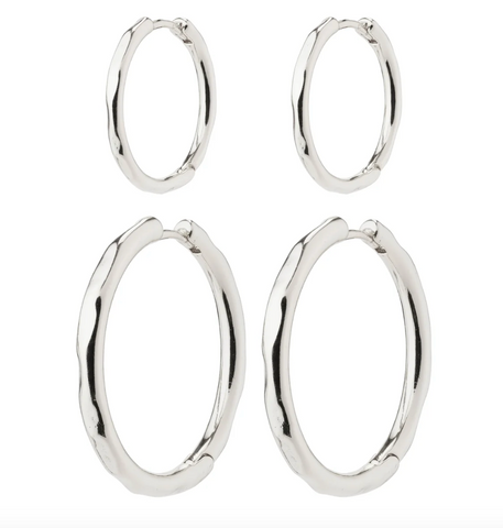 Pilgrim Eve 2in1 Hoop Silver