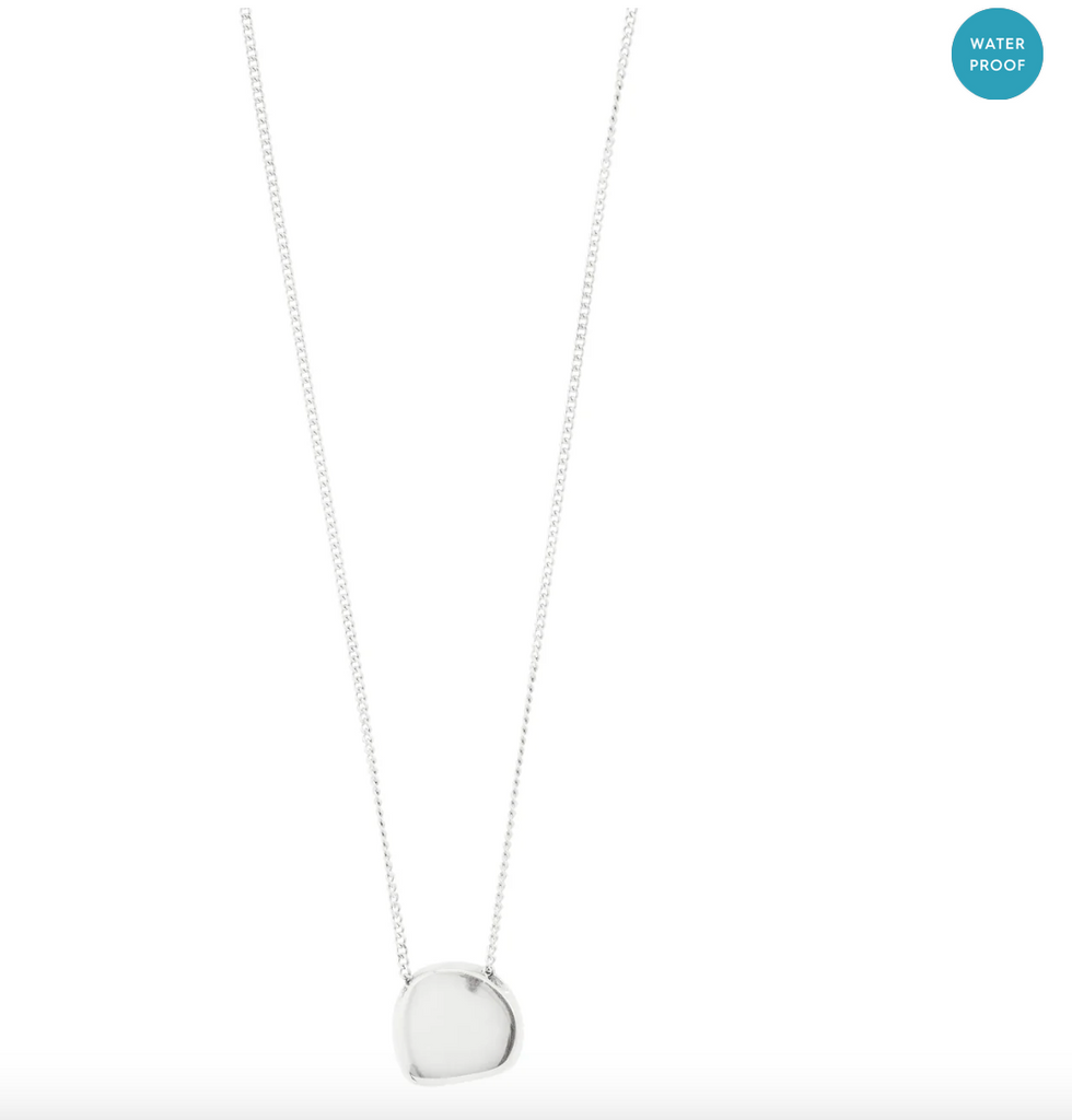 Pilgrim Presence Coin Necklace Silver