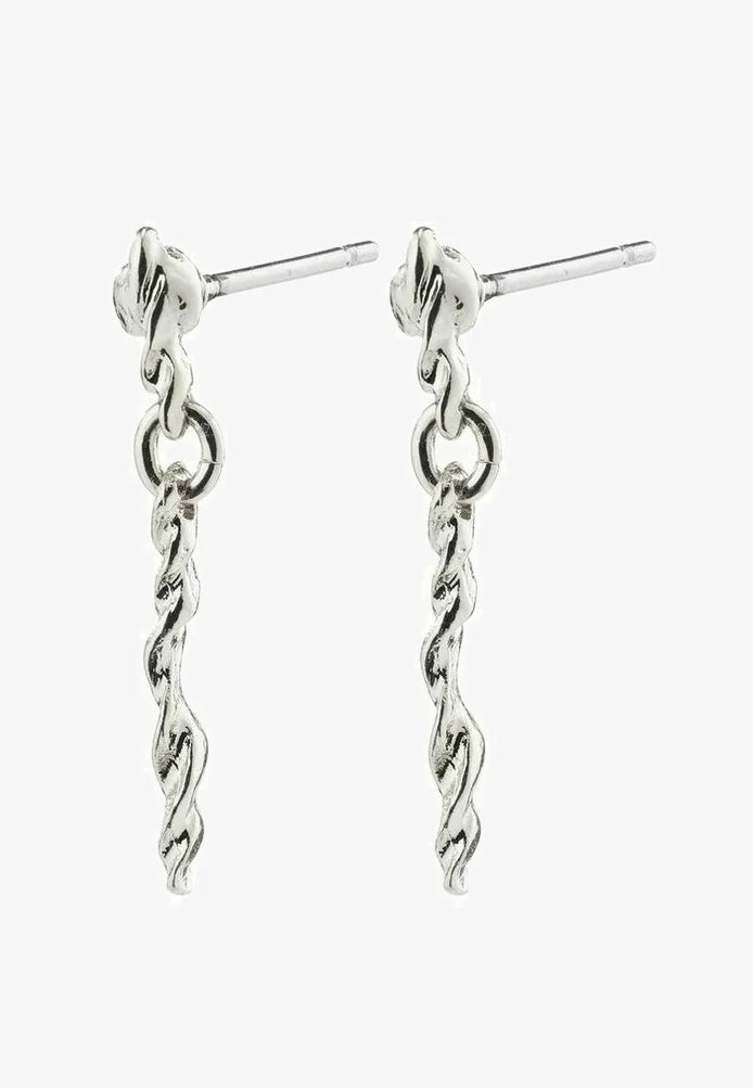 Pilgrim Storm Drop Earring Silver