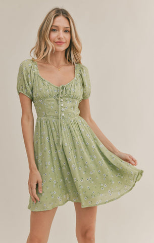 Sadie & Sage California Girl Dress Sage