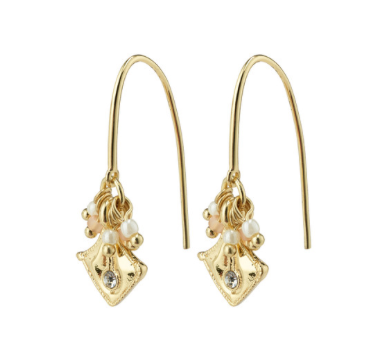 Pilgrim Nomad Crystal Earring Gold