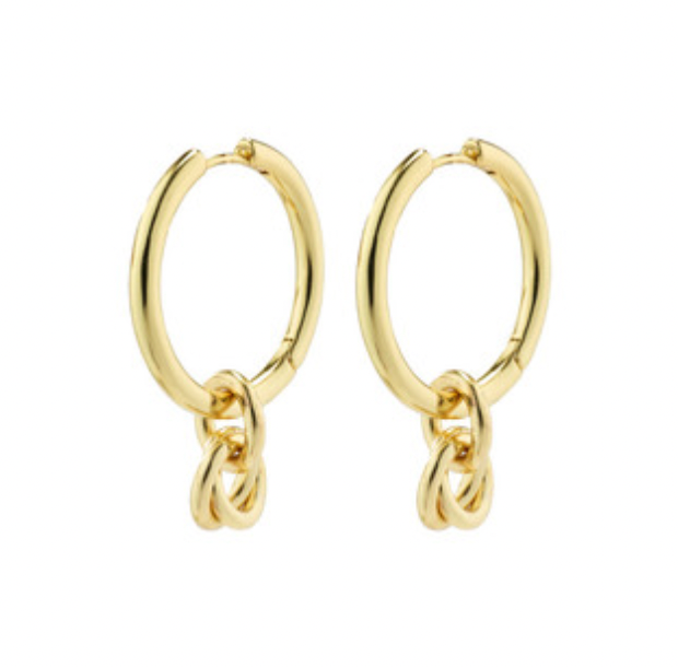 Pilgrim Ecstatic Hoop Earrings Gold