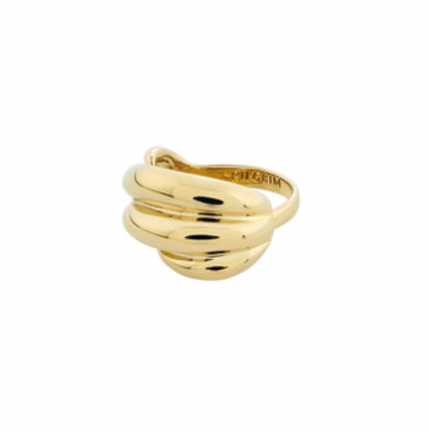 Pilgrim Courageous Twirl Ring Gold