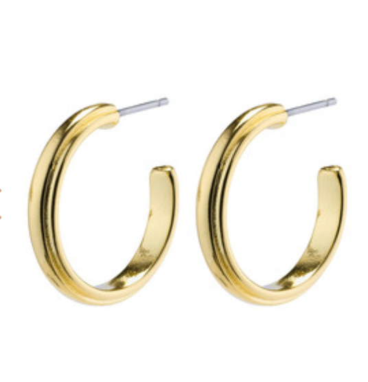 Pilgrim Amina Hoop Earrings Gold