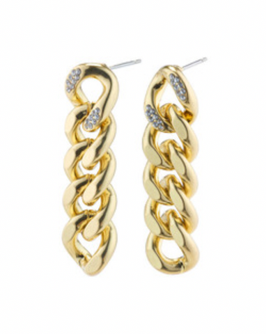 Pilgrim Cecilia Chain Earrings Gold