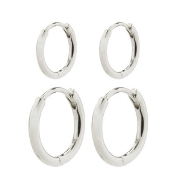 Pilgrim Ariella Earring Set Silver