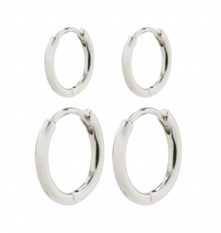 Pilgrim Ariella Earring Set Silver