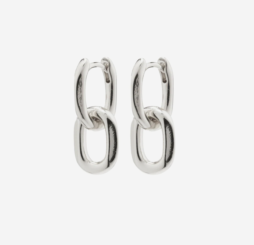 Pilgrim Euphoric Cable Chain Earring Silver